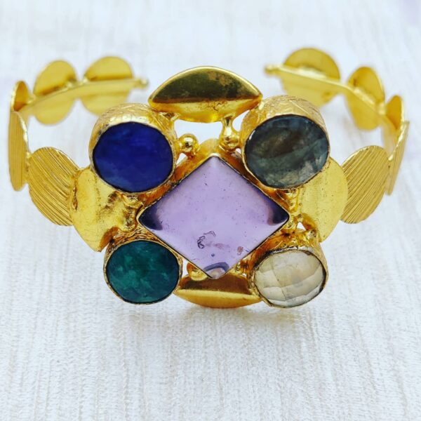 Royal Gem Cluster Bracelet