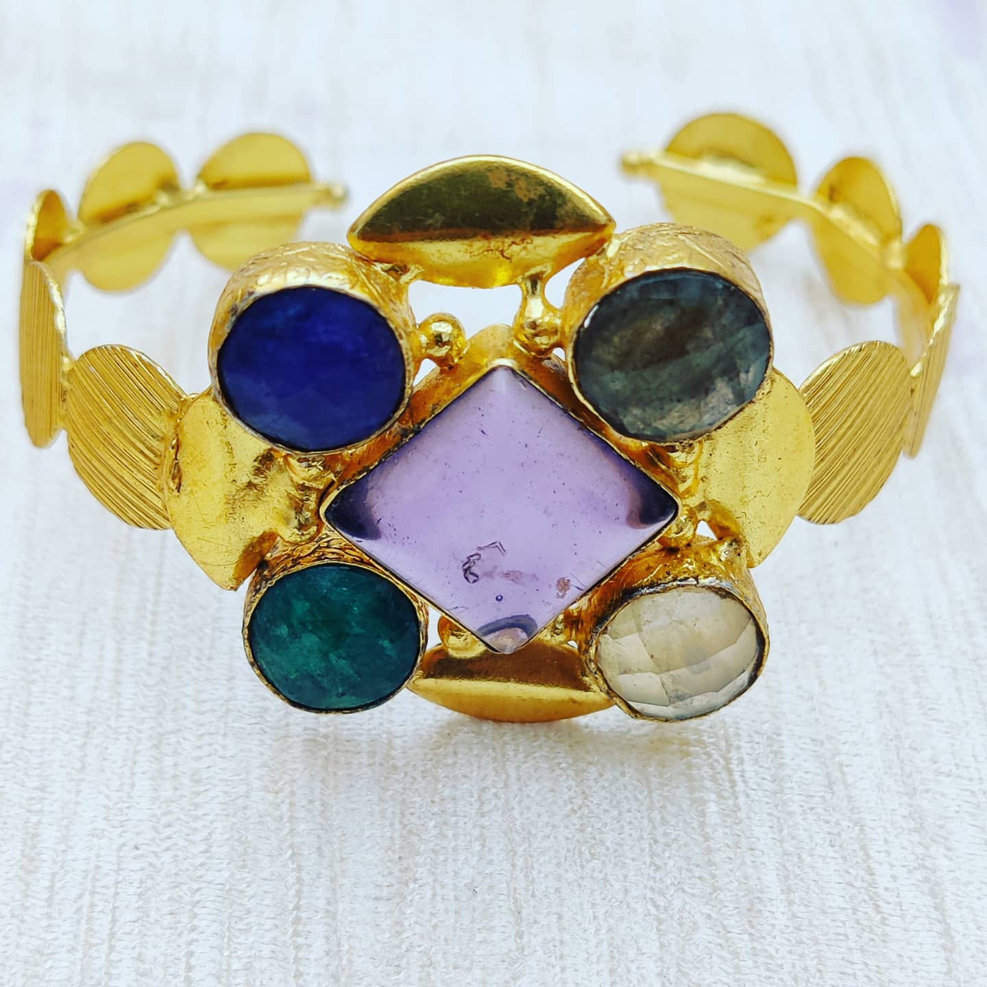 Royal Gem Cluster Bracelet
