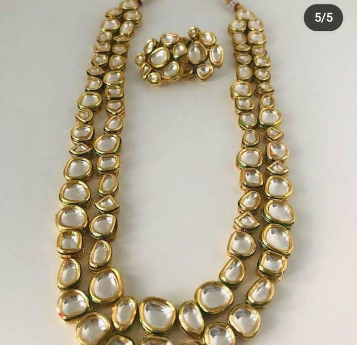 Royal Radiance Double-Layer Kundan Set