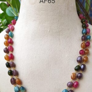 Rainbow Gemstone Beads Necklace
