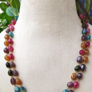 Rainbow Gemstone Beads Necklace