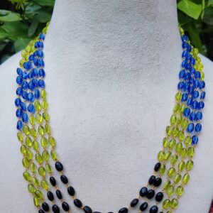 Elevate your look with this handcrafted multi-strand beaded necklace